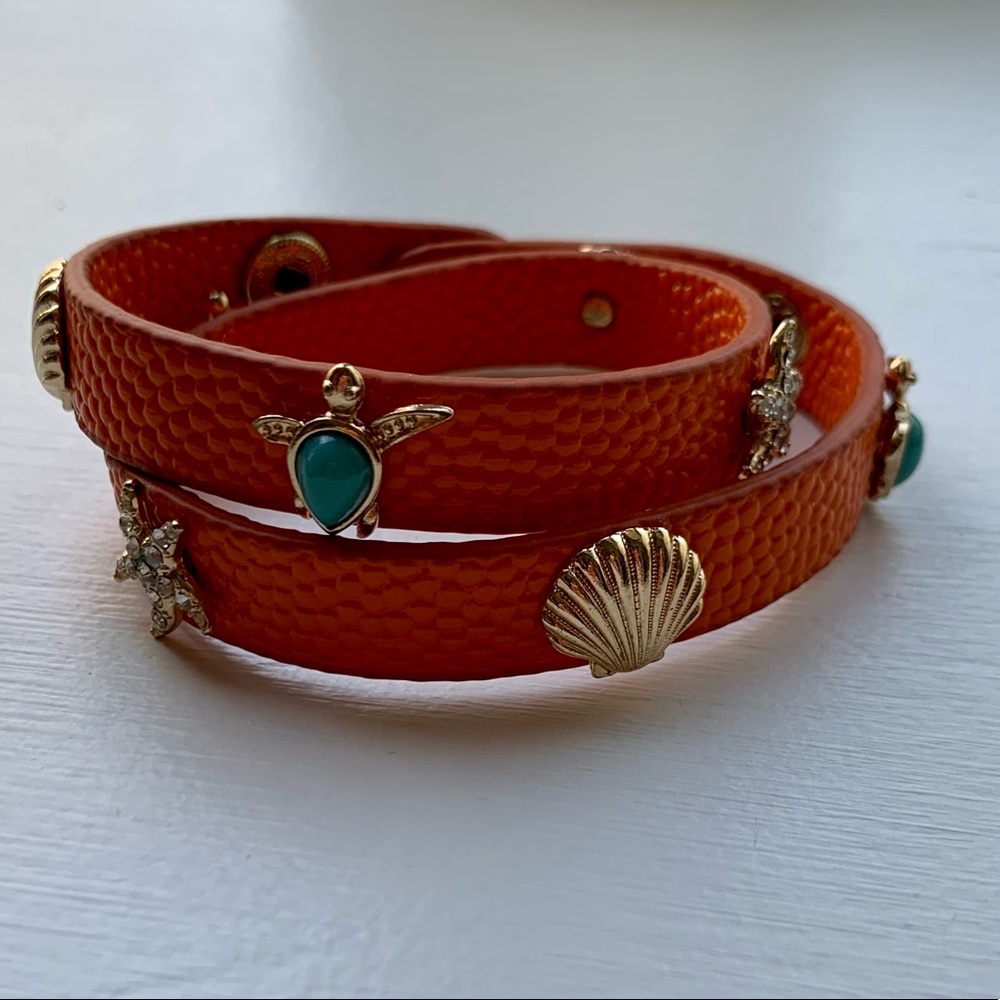 Orange Wrap Nautical Bracelet